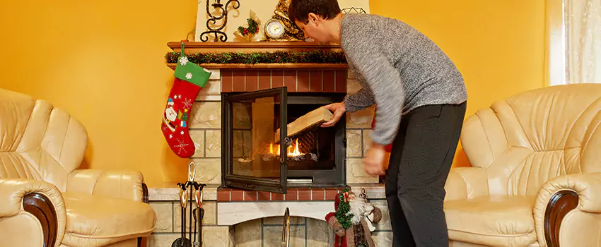Rusted Metal Fireplace Restoration in Lebanon, Pennsylvania